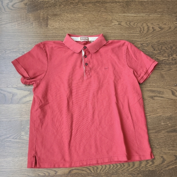 MICHAEL Michael Kors Red Polo T-Shirt Sz.XL Slim Fit - Picture 1 of 7